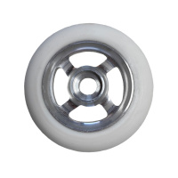 картинка Комплект белых полиуретановых колес SkiWay FLASH 530 / TRIS R A80, Ø100x24мм для скоростных лыжероллеров (4 штуки) от магазина Одежда+