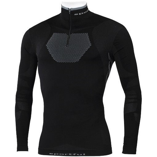картинка Термо футболка с длинными рукавами Sportful 2nd Skin Thermic 250 Long Sleeve High Collar на молнии от магазина Одежда+