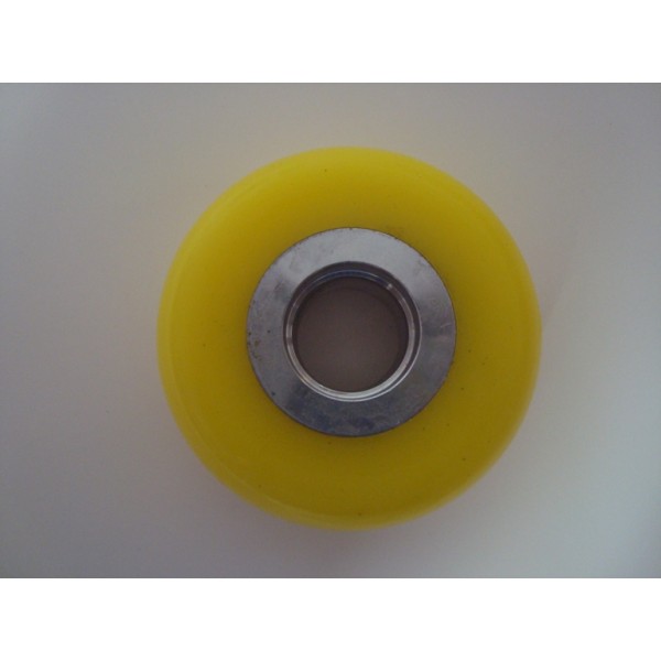 картинка Скоростное полиуретановое колесо Roll'x размером Ø80x30мм (реплика START) желтое от магазина Одежда+
