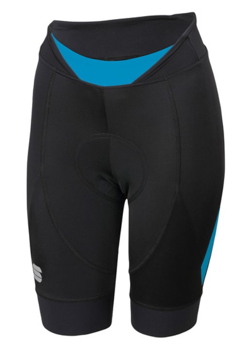 картинка Женские велосипедные шорты Sportful NEO W SHORT черные с голубым от магазина Одежда+