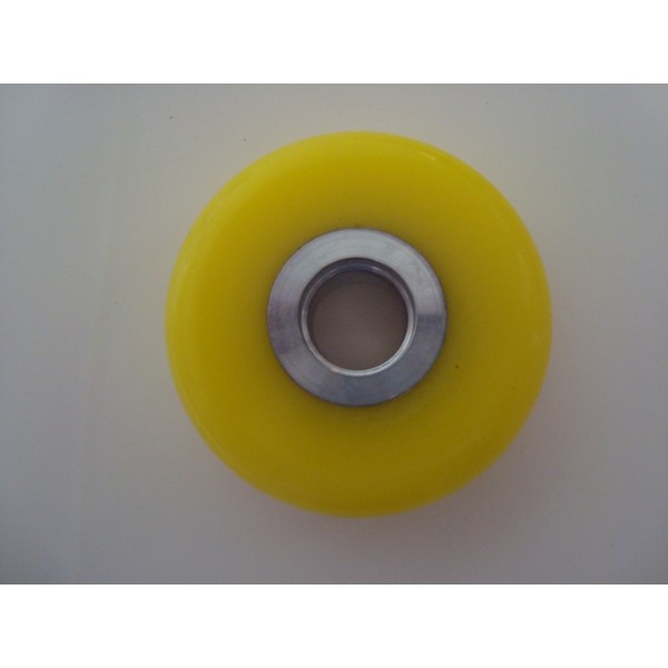 картинка Скоростное полиуретановое колесо Roll'x размером Ø70x30мм (реплика START) желтое от магазина Одежда+