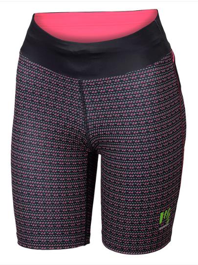 картинка Женские спортивные обтягивающие шорты SPORTFUL KARPOS Quick Print W Short неоново-розовые с черным от магазина Одежда+
