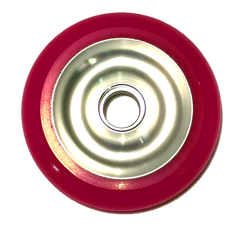 картинка Гоночное полиуретановое колесо для лыжероллеров Eagle Sport 100, размером Ø100x24мм, 80A красное (по факту розовое) от магазина Одежда+