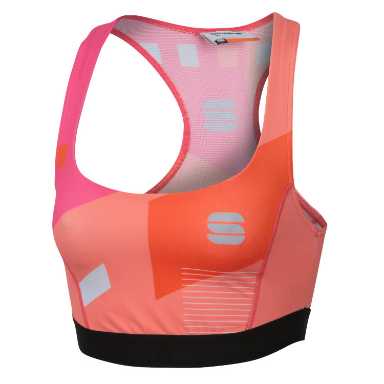 картинка Спортивный топ Sportful Training Bra розово-оранжевый от магазина Одежда+