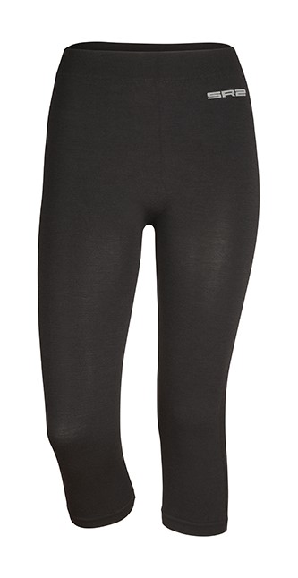 картинка Термо капри SPRING 3/4 PANT из мериносовой шерсти черные от магазина Одежда+