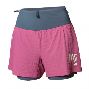 картинка Женские спортивные шорты Karpos Lavaredo Ultra W Shorts бордовые с темно-серым от магазина Одежда+