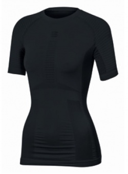 картинка Женская термо футболка с короткими рукавами 2ND SKIN SS W JERSEY черная от магазина Одежда+