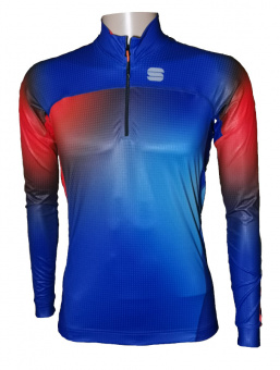 картинка Элитный лыжный комбинезон SPORTFUL APEX RACE голубой с красным от магазина Одежда+