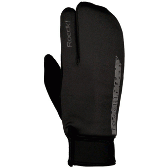 картинка Тёплые гоночные перчатки Roeckl LL Trondheim Lobster чёрные от магазина Одежда+