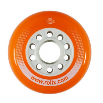 картинка Очень быстрое полиуретановое лыжероллерное колесо Roll'x размером Ø80x30мм оранжевое от магазина Одежда+