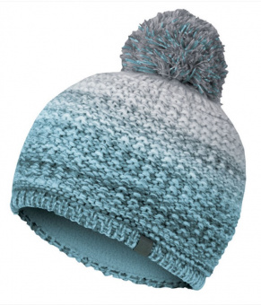 картинка Зимняя женская вязанная шапочка Sportful Karpos ROZES W CAP голубая от магазина Одежда+