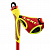 картинка Комплект рукояток с темляками для лыжных палок LEKI Nordic FRT4 16mm красные с желтым  от магазина Одежда+