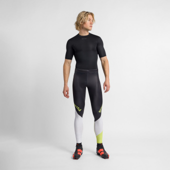 картинка Элитный лыжный комбинезон SPORTFUL APEX 2 черный с белым и неоново-желтым от магазина Одежда+