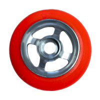 картинка Комплект оранжевых полиуретановых колес SkiWay FLASH 530 / TRIS R A82, Ø100x24мм  для скоростных лыжероллеров (4 штуки) от магазина Одежда+